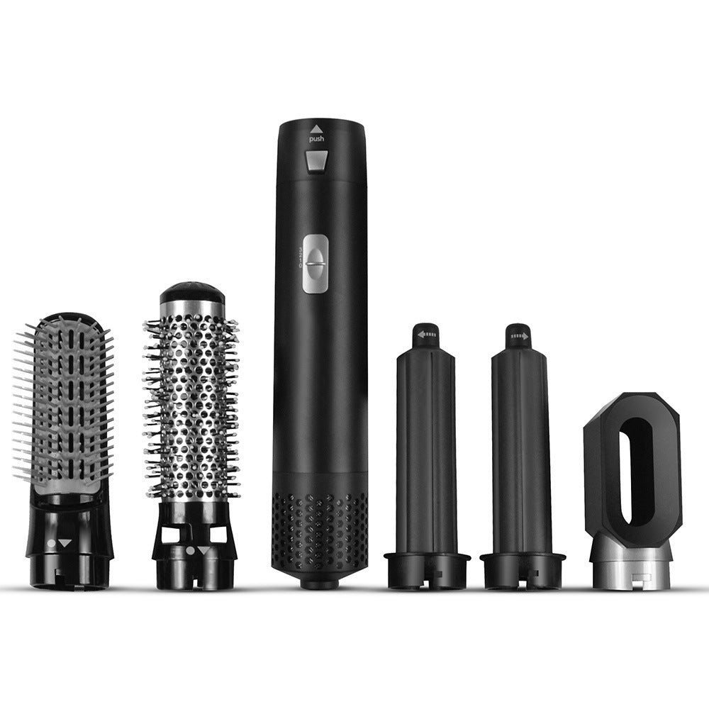 Cross-border Foreign Trade Popular Multi-functional Airy Curl Hot Air Comb Blowing Combs Hair Curler Straight Comb Hair Dryer