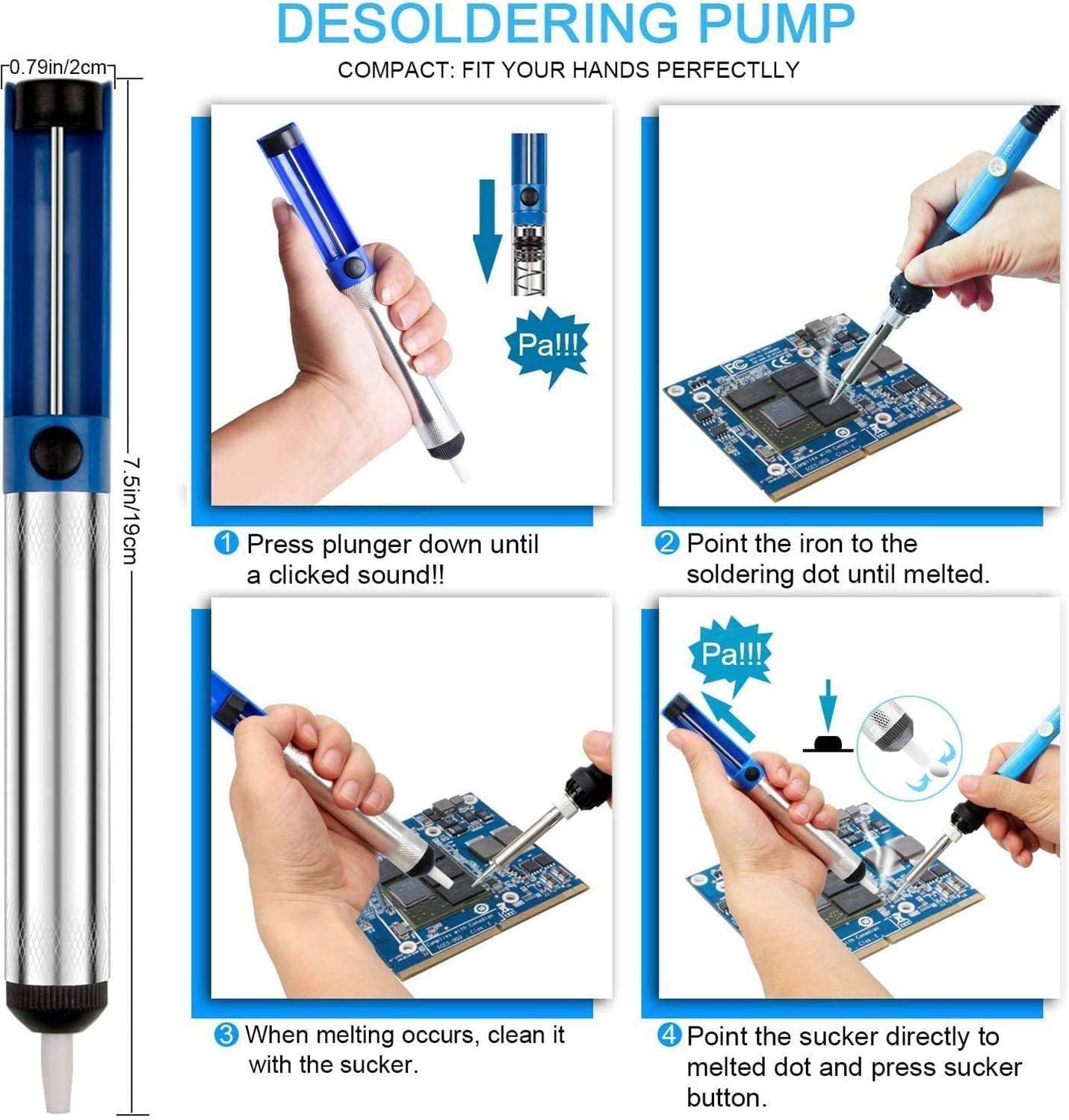 Thermostat Electric Soldering Iron Set