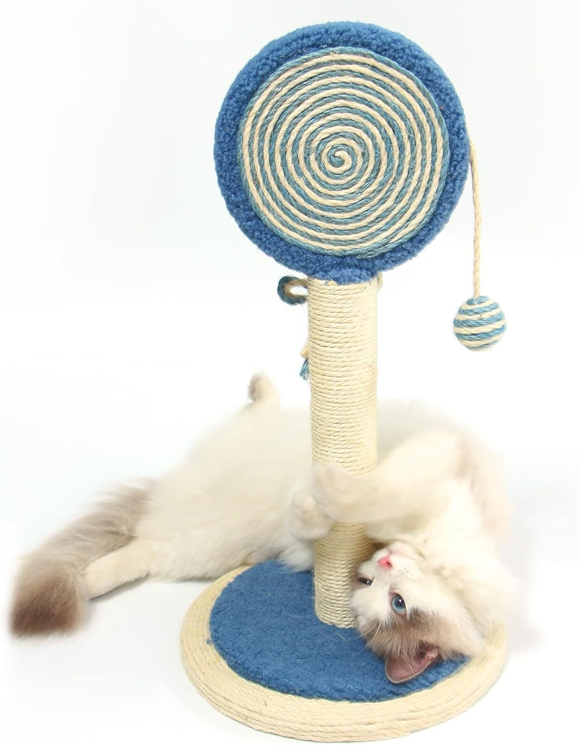 Cat Scratching Post  Cute Kittens Scratch Posts With Hanging Ball Sturdy Post Stable Base Ideal For Indoor Cats Small Large Sizes Kitty Available