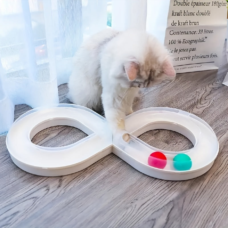 Cat Toys Self Hi To Relieve Boredom Cat Turntable Track Ball Kitten Teasing Cat Stick Pet Cat Consumption