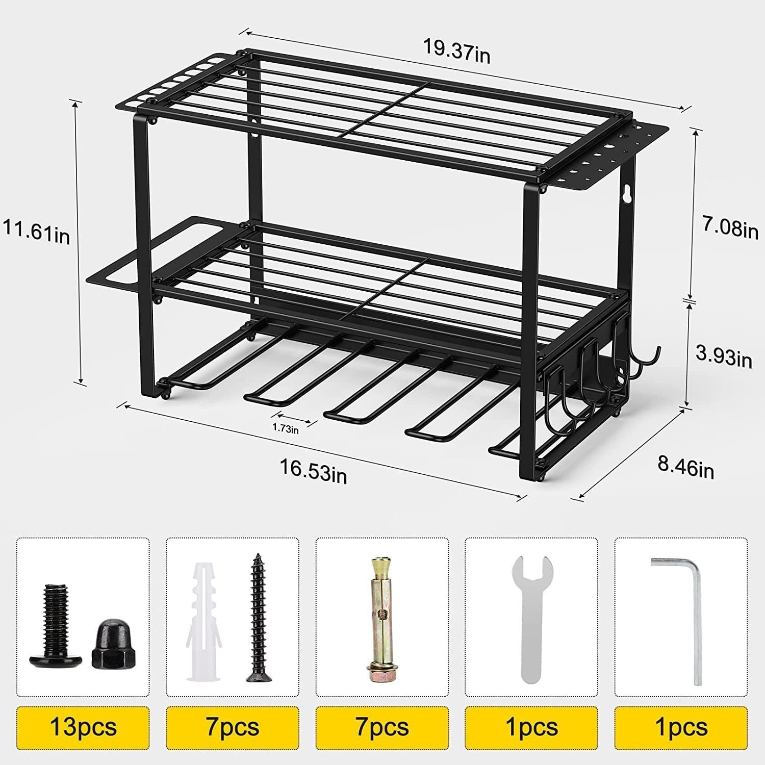 Amazon Wall-mounted Electric Tool Storage Rack Heavy Floating Tool Holder Handheld Drill