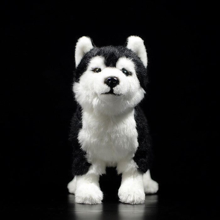 Mandarin Eyes Husky Dog Figurine Sled Dog Plush Toys