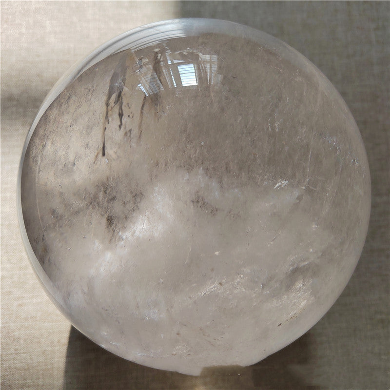 Natural White Crystal Ball Decoration