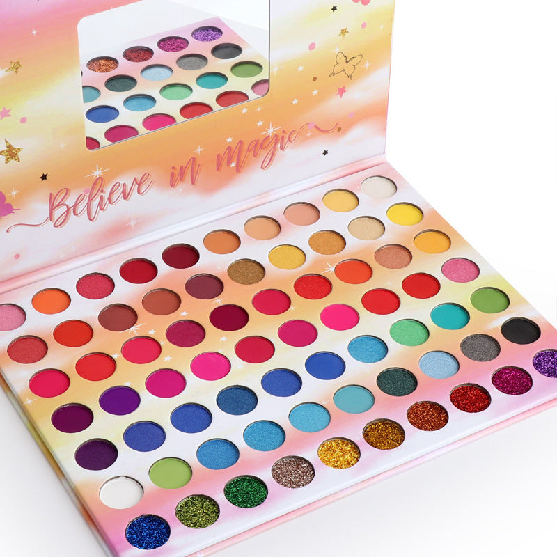 70 Colors Matte  Glitter Metal Waterproof Eyeshadow Palette