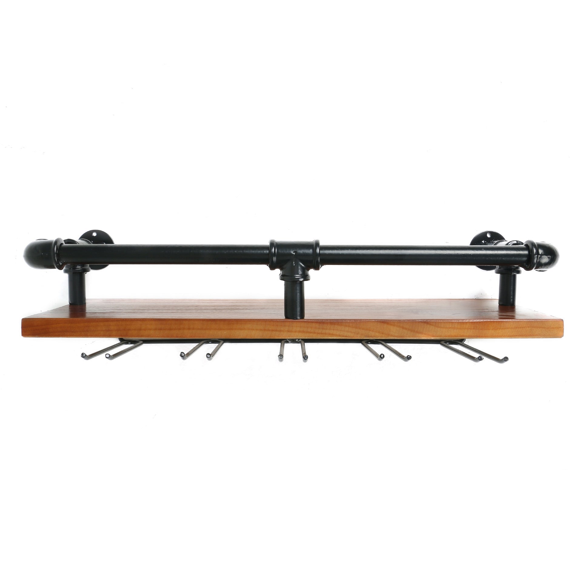 Industrial Bar Hanging Wall Mounted Wine Rack