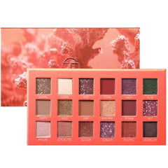 Small-cap Milk Tea Color Portable 18-color Matte Eyeshadow Palette