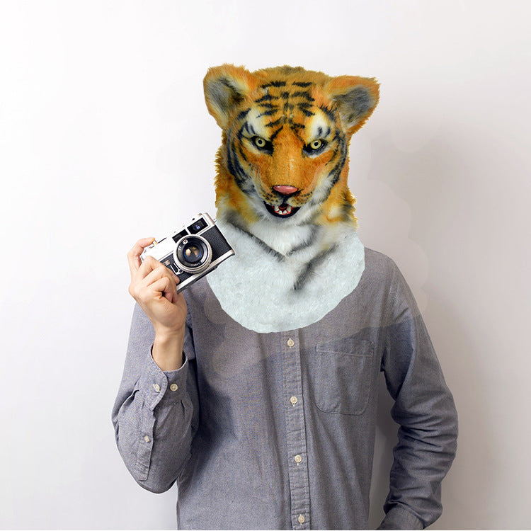 Cosplay Shooting Props Plush Animal Headgear