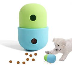 Pet Puzzle Toy Dog Treat Dispensing Cute Puppy Small Medium Dogs Interactive Chase Toy Pet Funny Enrichment Toys Food Ball For Dog Playing Training Slow Feeder Bowls