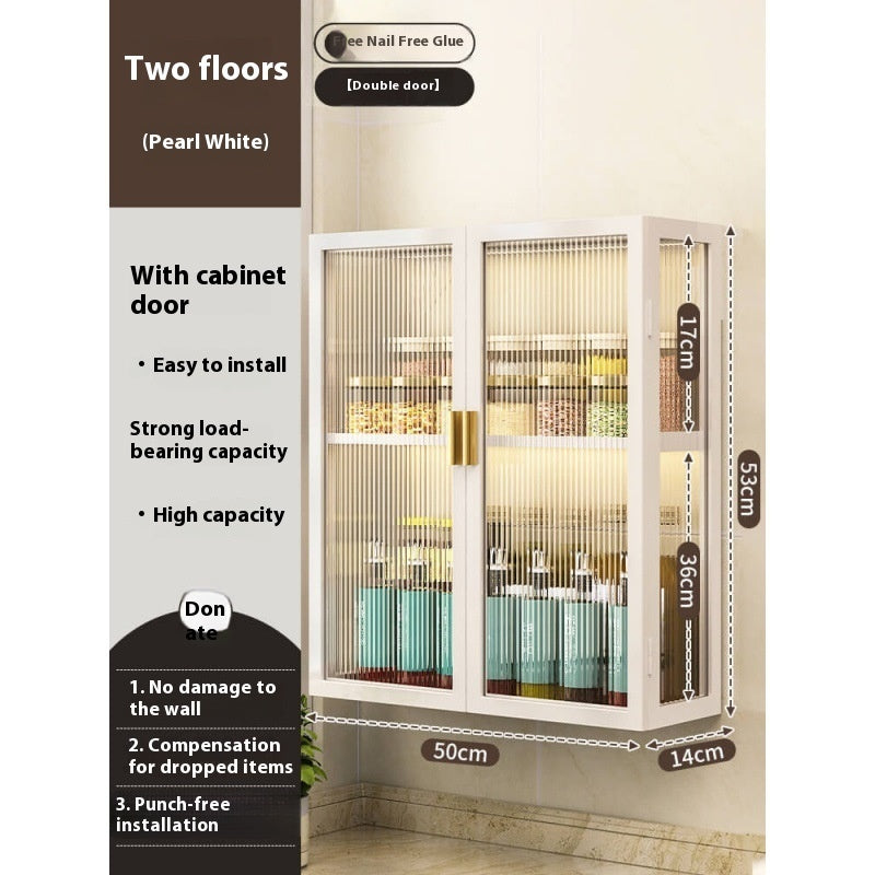 Rack Bathroom Light Luxury Cosmetics Storage Cabinet