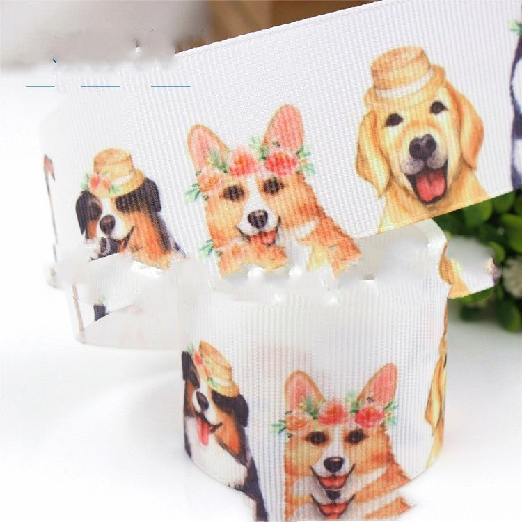 38mm Pattern Thermal Transfer Thread Ribbon DIY Handmade Packaging Accessories