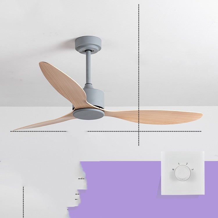 New Scandinavian Industrial Ceiling Fans Without Lights