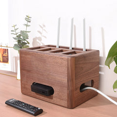 Hole-free Household Solid Wood Set-top Box Router Rack