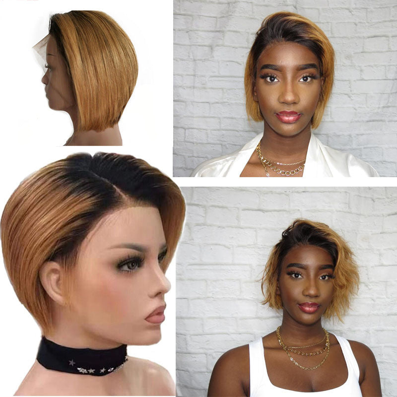 Reality Wig Short Hair Lace Headgear