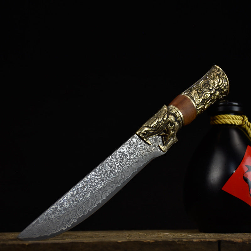 Household Simple Damascus Chiron Bone Knife