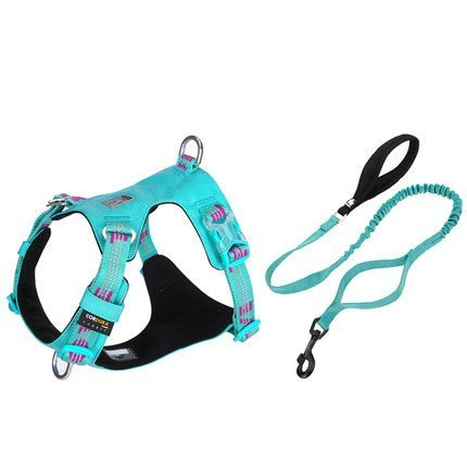 Large Pet Walking Dog Traction Rope Chest Strap