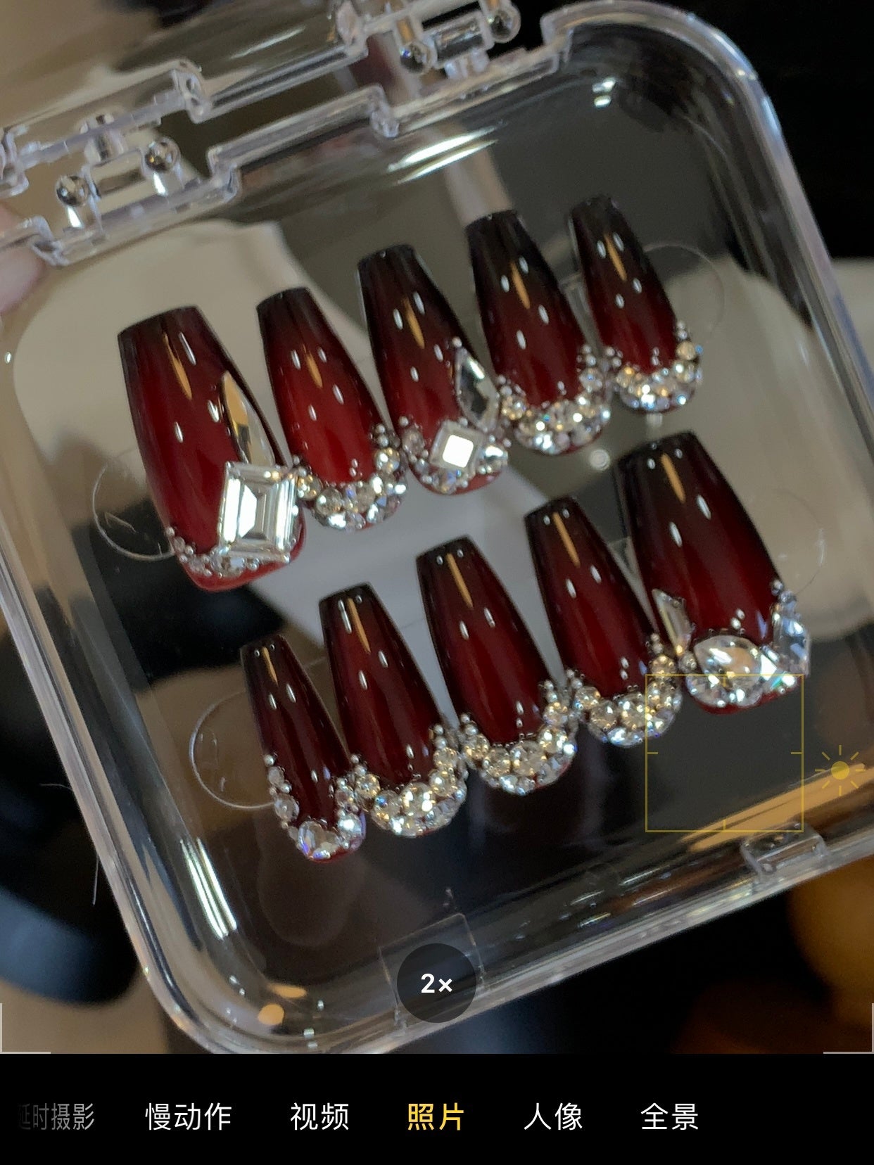 Bloody Castle Red Guokui White Wear Nail Tip Customized