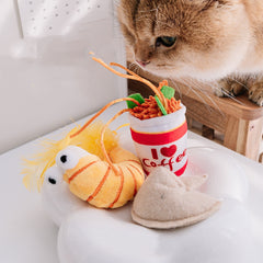 Cat Relieves Boredom From The Catnip Set Pom Pom Funny Toy