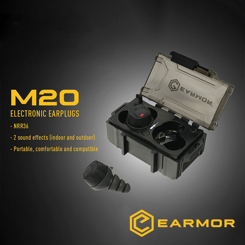 EARMOR M20 Electronic Earplugs Hearing Protection Kit