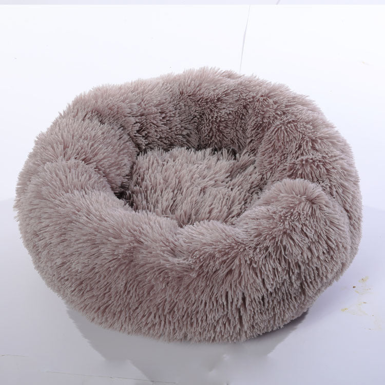 Small Dogs Round Plush Cat Litter Kennel Pet Nest Mat Puppy Beds