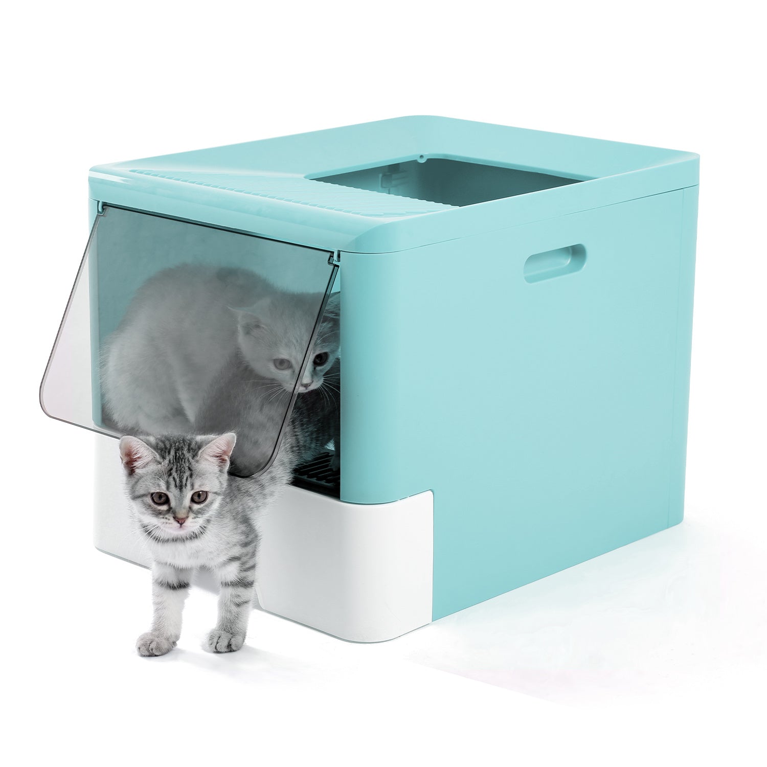 Large Drawer Type Fully Enclosed Cat Litter Basin