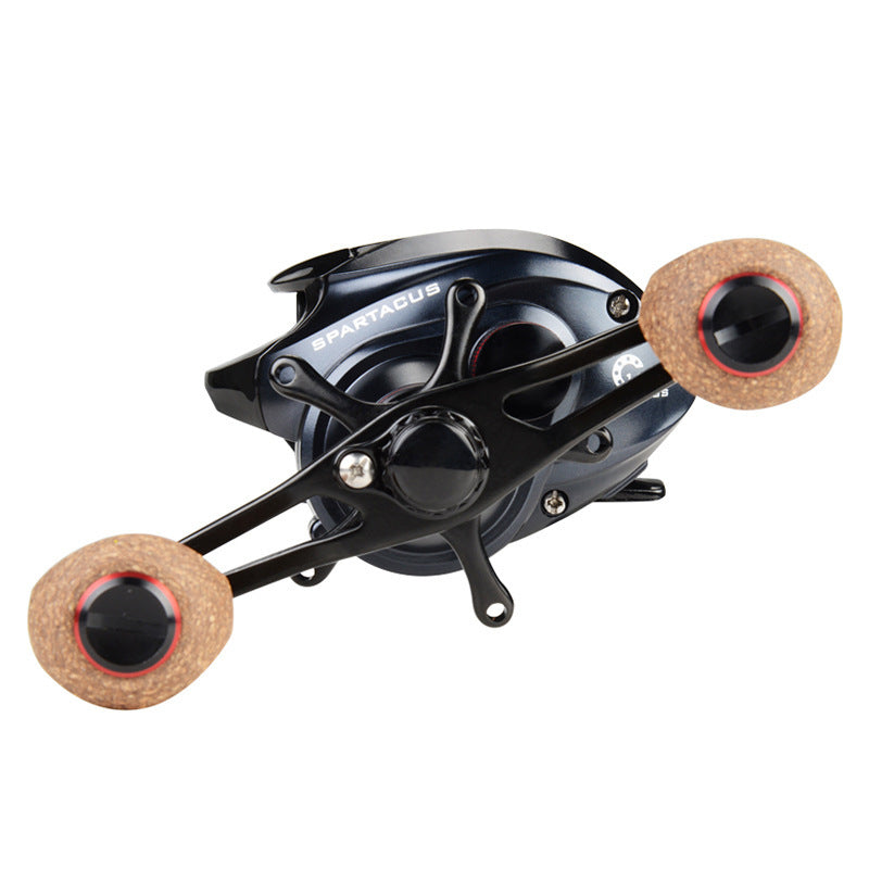 Metal Fishing Wheel Double Brake Black Tossing Lure