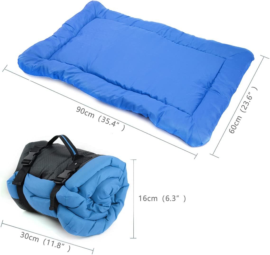 Outdoor Dog Bed Portable Camping Travel Dog Bed Soft  Comfortable Waterproof Non-Slip Machine Washable Easy To Clean Pet Mat For Small Medium And Large Dog And Cat