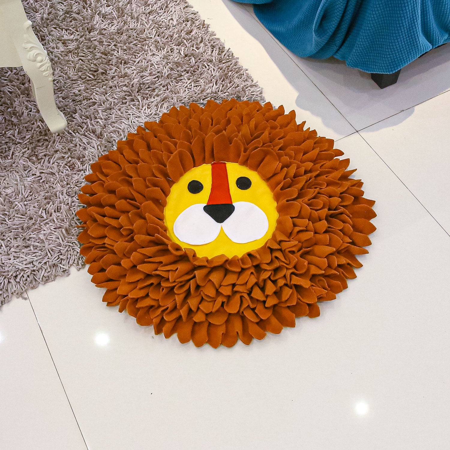 Lion Sniffing Pad Dog Cat Hiding Food Blanket Decompression Yizhiwen Sniffing Blanket Cat Toys Pet Supplies