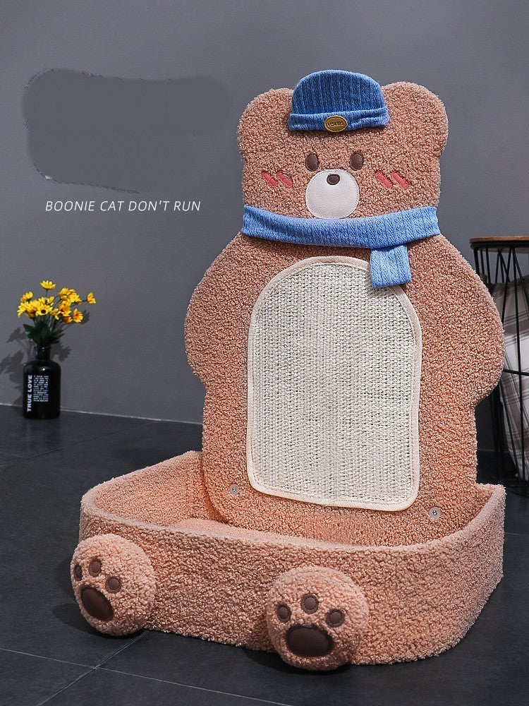 Cat Litter Cat Scratching Board One Piece Vertical Sword Hemp Rope Toy Cat Shelf