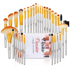 32 Pcs Brushes Set With PVC Bag Gold