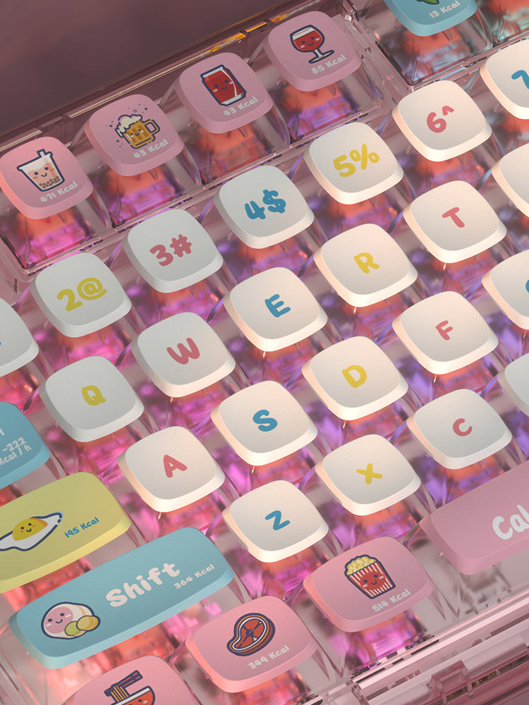 Transparent Keycap PBT Keycap Thermal Sublimation 118 Keys