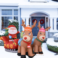 Elk Sleigh Santa Claus Inflatable Gift Pack