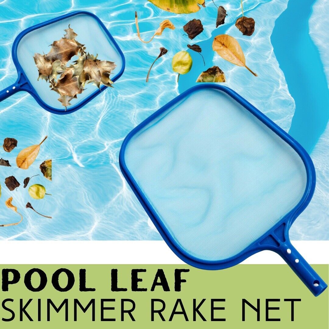 Pool Spa Hot Tub Pond Fountain Leaf Skimmer Rake Net For Removing Leaf, Debris,