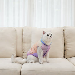 Colorful Pet Vest Top Cat Warm Winter Fashion Clothes Teddy Dog Clothing