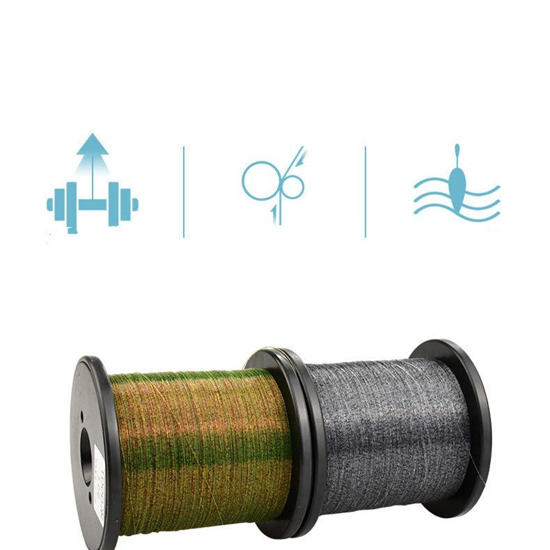 Color Changing Spot Line 1000m Invisible Fishing Line Camouflage Nylon Line