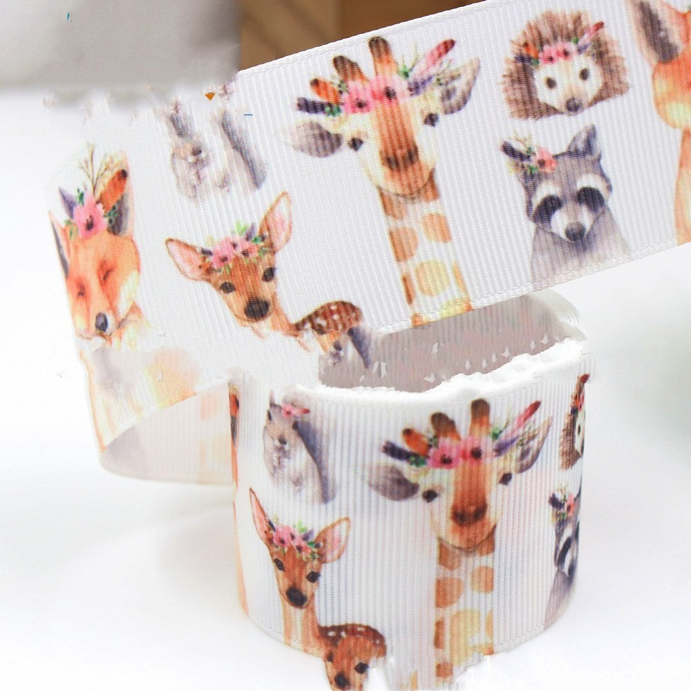 38mm Pattern Thermal Transfer Thread Ribbon DIY Handmade Packaging Accessories