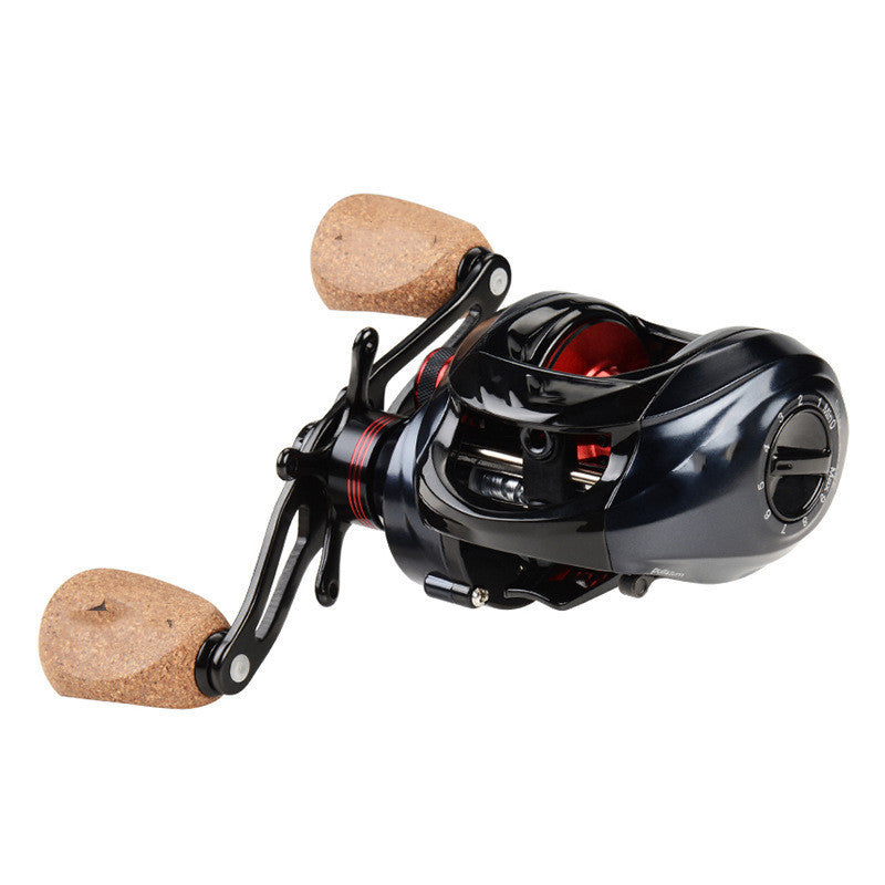 Metal Fishing Wheel Double Brake Black Tossing Lure