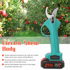 21V Rechargeable Garden Fruit Tree Lithium Battery Pruning Shear Tools