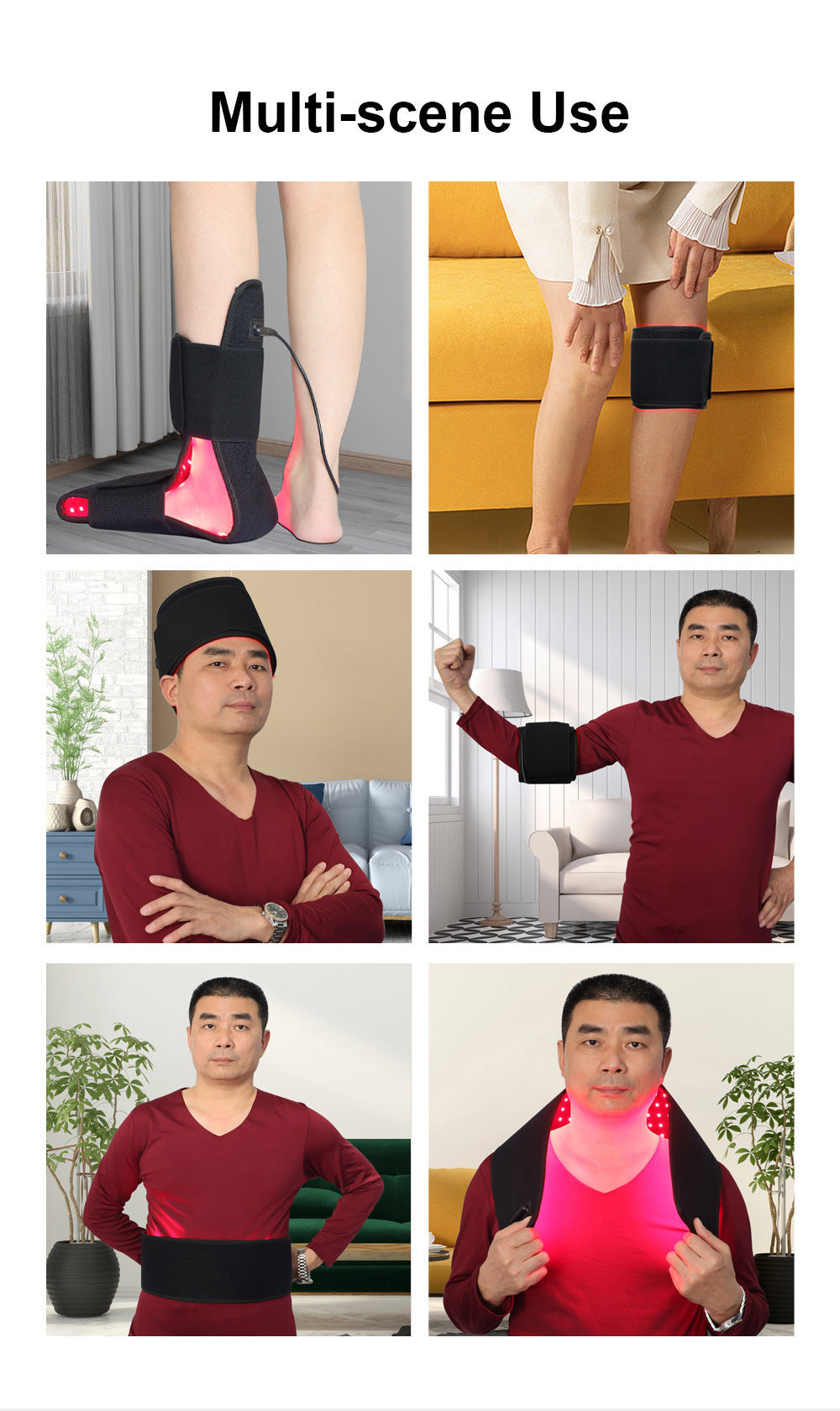 Red Light Belt Physiotherapy Instrument Infrared Knee Pad Shoulder Waist Leg