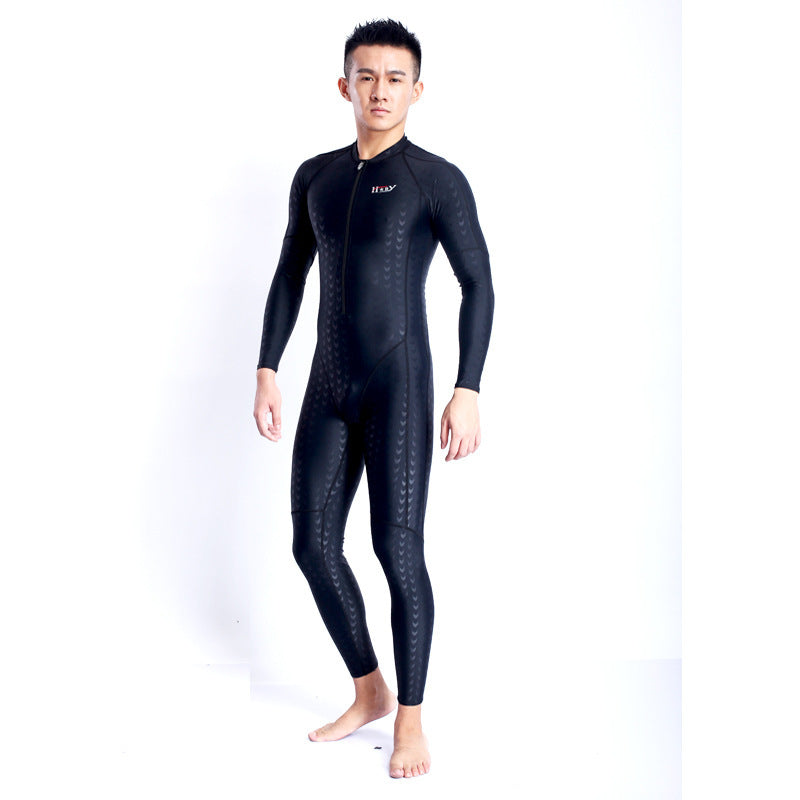 Shark Skin Swimsuit Zipper Quick-drying Sun Protection Clothing