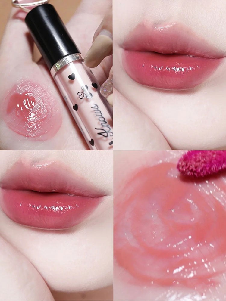 Flower Know Crystal Jelly Lip Glaze Mirror Moisturizing Lipstick