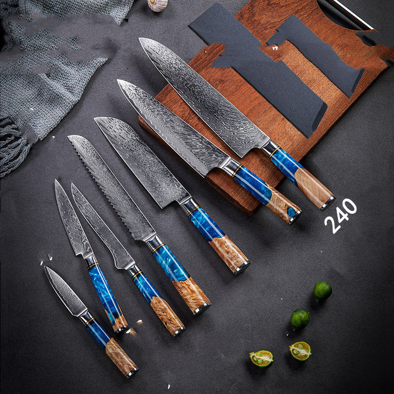 Damascus Restaurant Commercial Professional Kitchen Knife Set