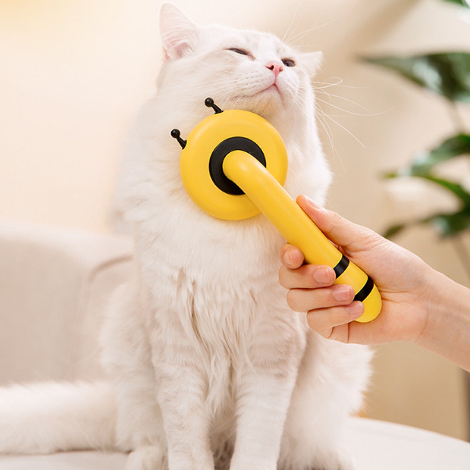 Little Bee Pet Needle Comb Cat Comb One Button Washing Artifact Pet Comb Hair Removal Pet Washing Brush Little Bee Pet Hair Removal Brush Comb - Gentle And Effective Grooming Tool For Dogs And Cats