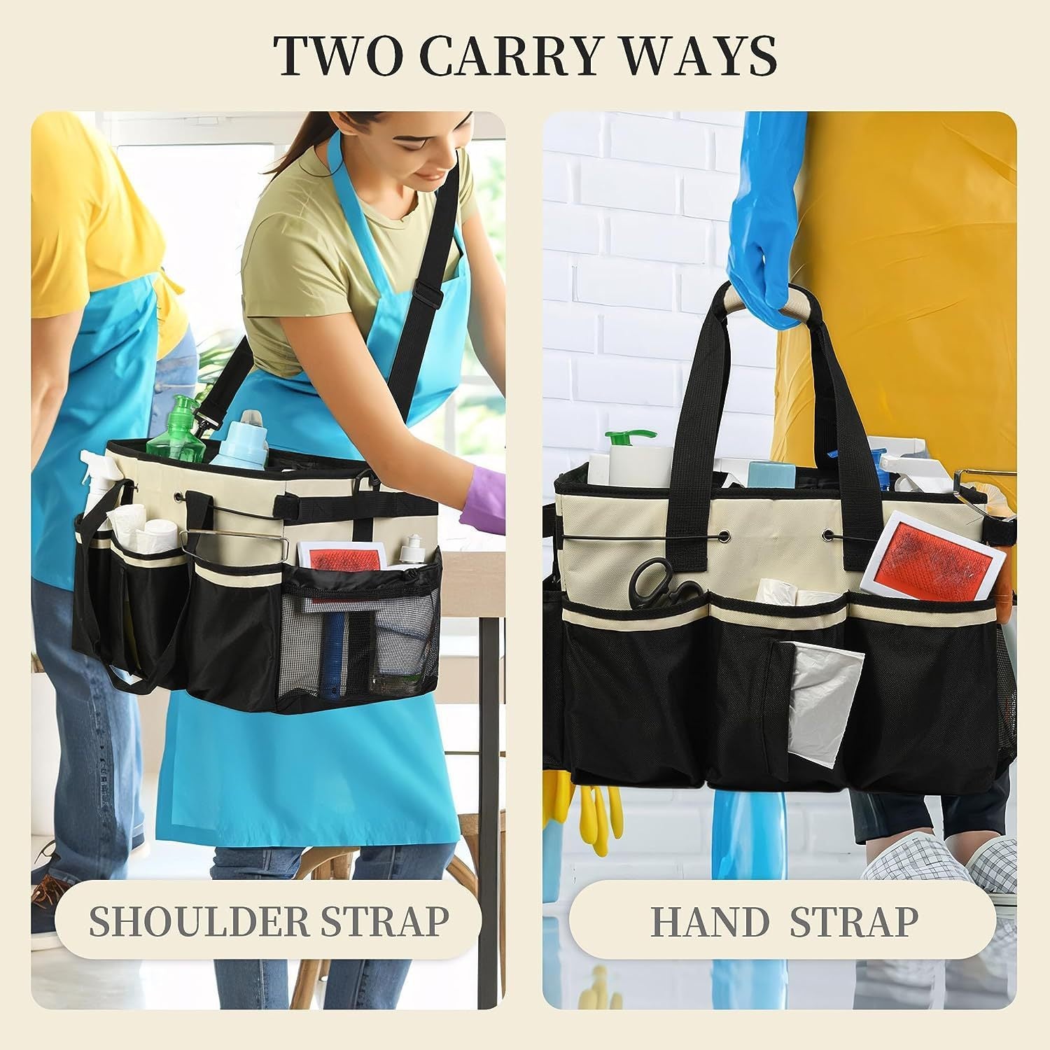 Large Wearable Cleaning Ditty Bag Cleaning Supplies Storage Bag