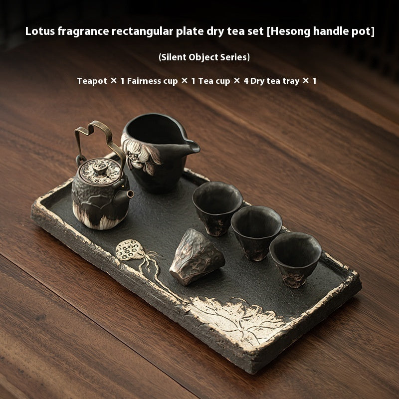 Retro Simple Kung Fu Coarse Pottery Tea Set