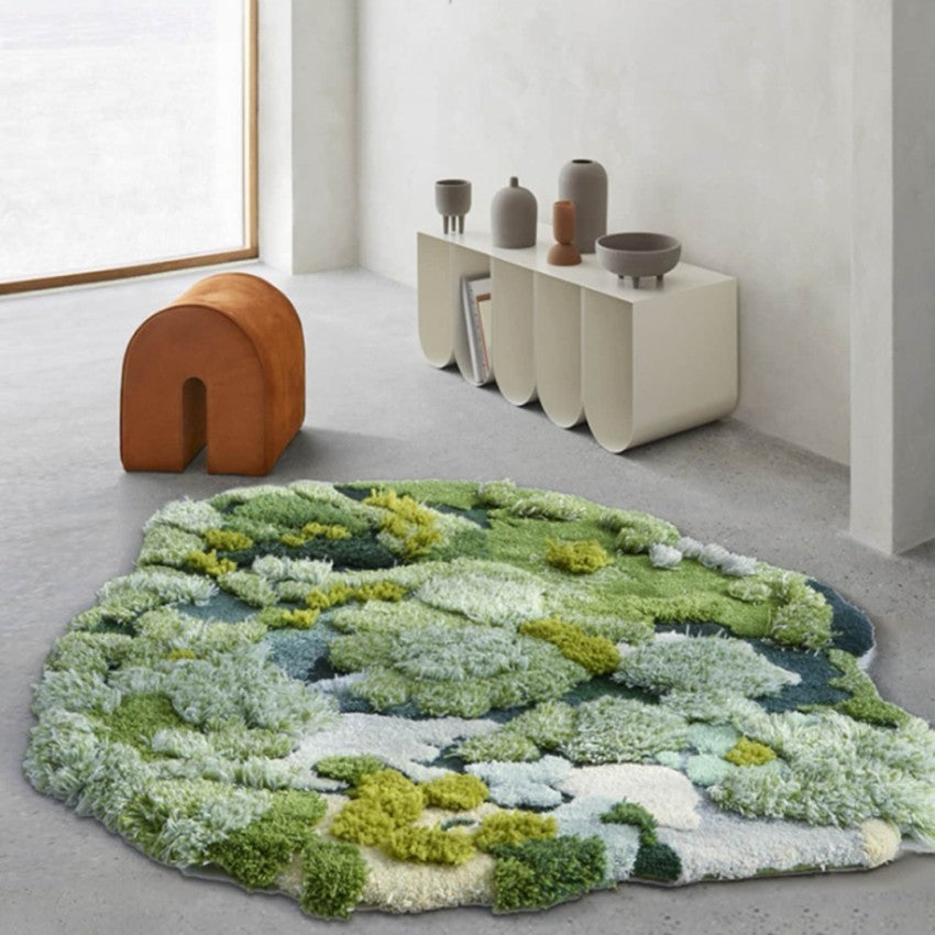 Irregular Rug Handmade Wool Living Room Bedroom Bedside