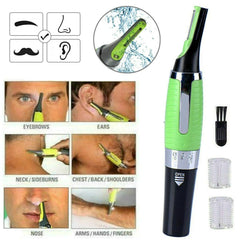 Men Nose Ear Face Neck Eyebrow Hair Mustache Beard Trimmer Shaver Clipper