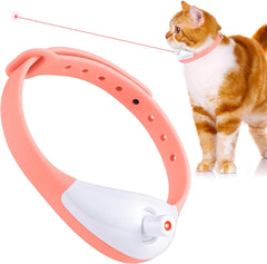 Wearable Automatic Cat Toys With LED Lights  Electric Smart Amusing Collar For Kitten  Interactive Cat Toys For Indoor Cats Pet Exercise Toys  USB Rechargeable Auto On Off