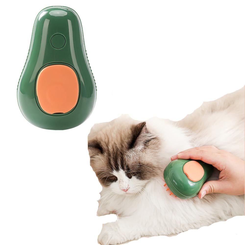 Cat Steam Brush 3 In 1 Cat Comb For Massage, Self Cleaning Cat Brush With Water Rechargeable Silicone Dog Steam Brush Cat Bath Brush Eliminates Flying And Tangled Hair Cat Grooming Comb