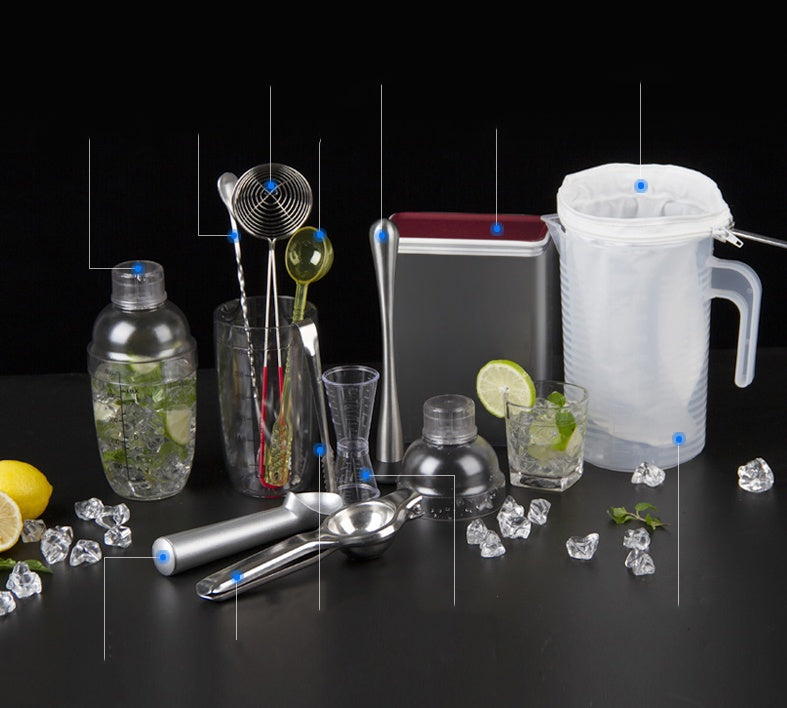 Cocktail Shaker Set Full Shaker Cup Thickened Cocktail Stainless Steel Storage