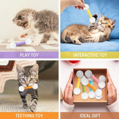 Swabs Catnip Toys Set Of Soft Plush Cat Kicker Toys Interactive Kitty Kick Sticks For Cat Lovers Gift Sturdy Cat Teething Chew Toy For Cat